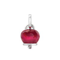 Charm Chantecler Donna Et Voilà Campanelle in Argento Diamante 0.01 Ct 43210 - 43210